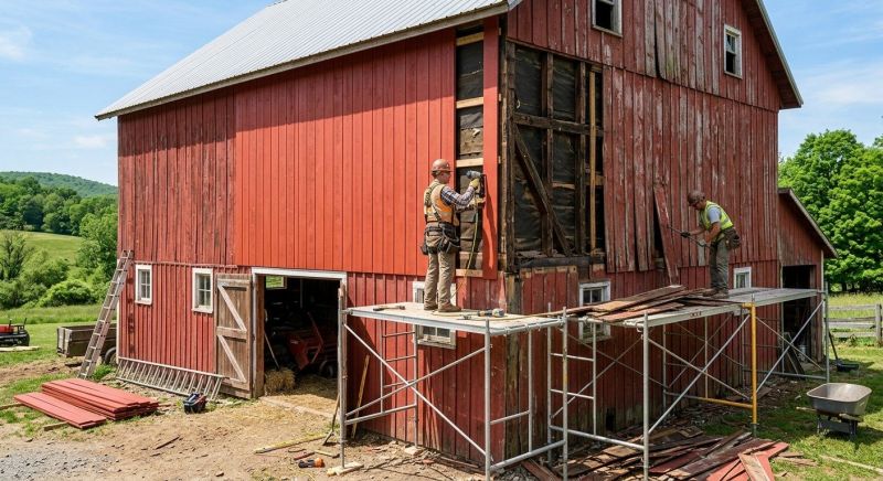 Barn Siding Replacement in Lake Orion, MI