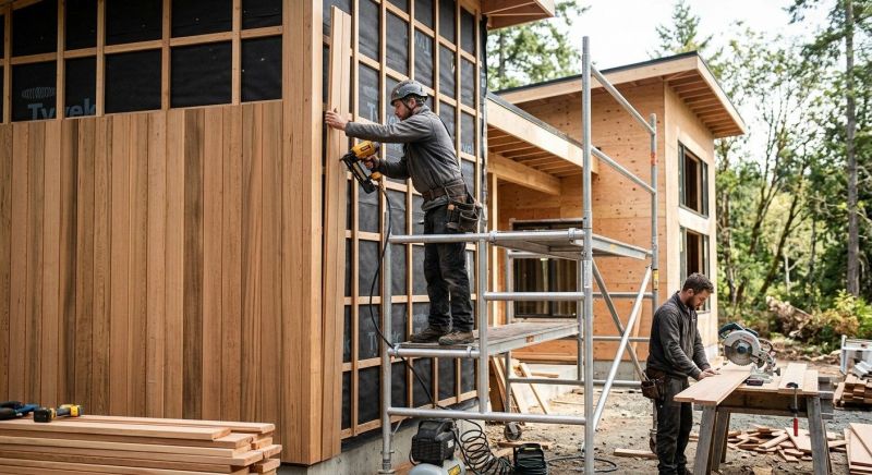 Cedar Cladding Installation in Milford, MI