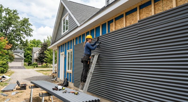 Corrugated Siding Installation in Milford, MI