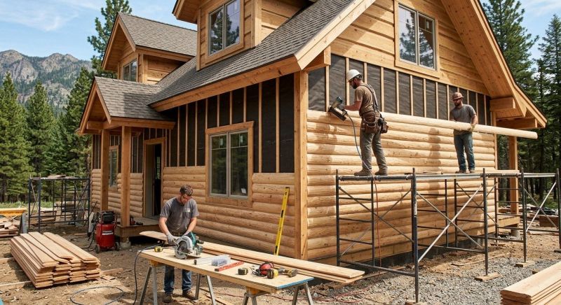 Log Siding Installation in Fowlerville, MI