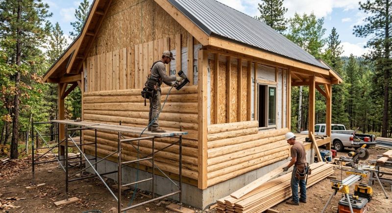 Log Siding Installation in White Lake, MI