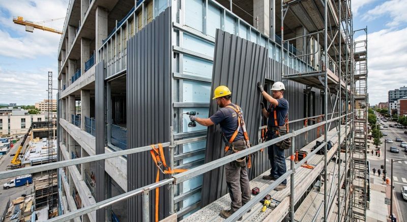 Steel Cladding Installation in Milford, MI