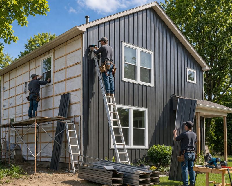 Tin Siding Installation in Milford, MI