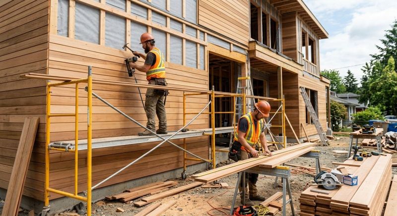 Wood Cladding Installation in Berkley, MI