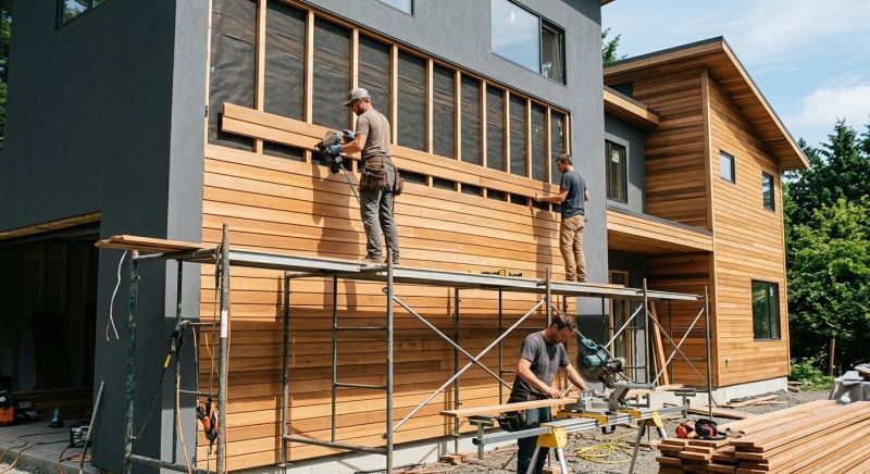 Wood Cladding Installation in Ortonville, MI